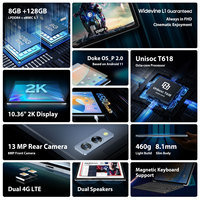Blackview Tab 11 10.36 Cal 2K wyświetlacz Unisoc T618 Octa Core 2000*1200 8GB RAM 128GB ROM Android 11 tablety PC Dual Wifi 6580mAh 2